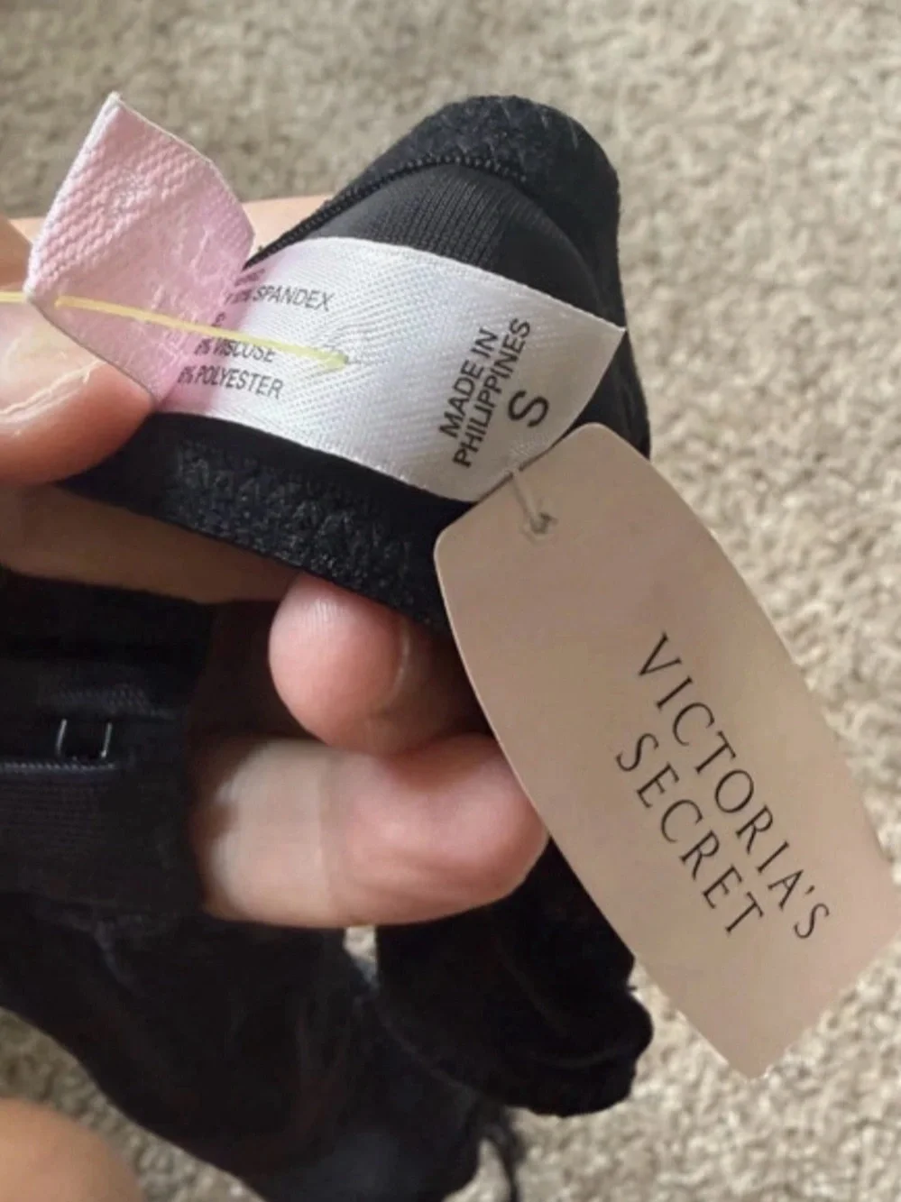Victoria's Secret Black Lace Detail Garter